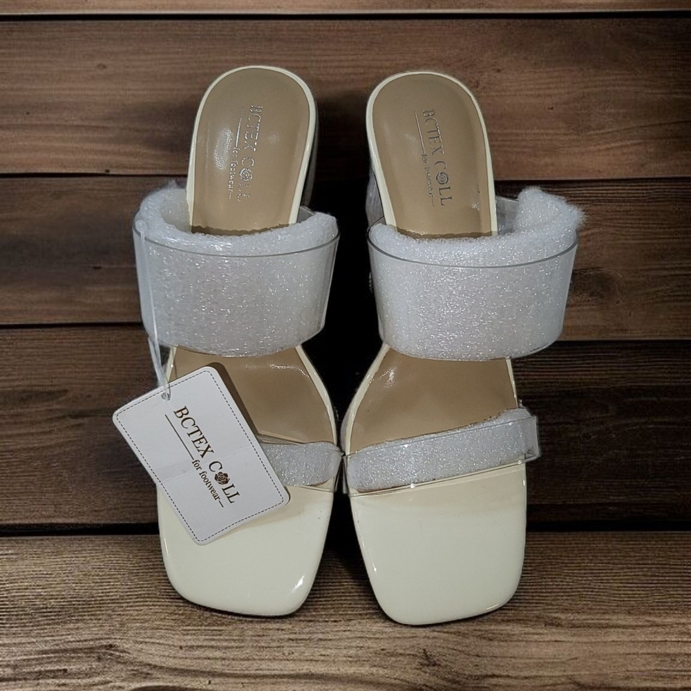 BC Tex Coll Beige With Clear Accents Women's Shoes Size 7.5 - Picture 5 of 8